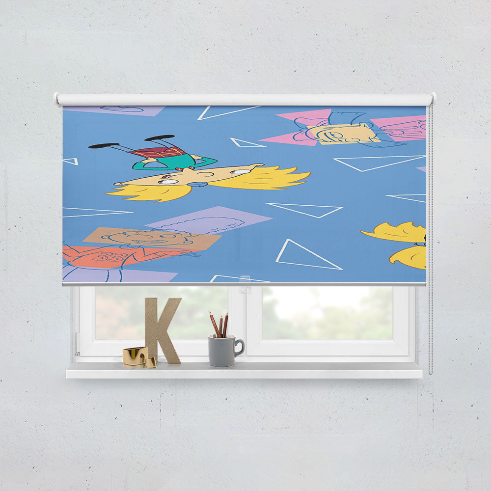 Nickelodeon Hey Arnold Pattern Window Roller Blinds Shades