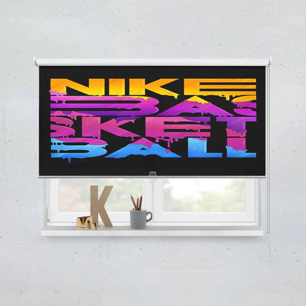 Nike Basket Ball Art Design Window Roller Blinds Shades