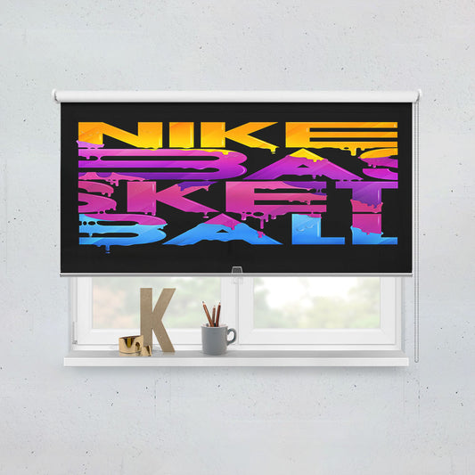 Nike Basket Ball Art Design Window Roller Blinds Shades