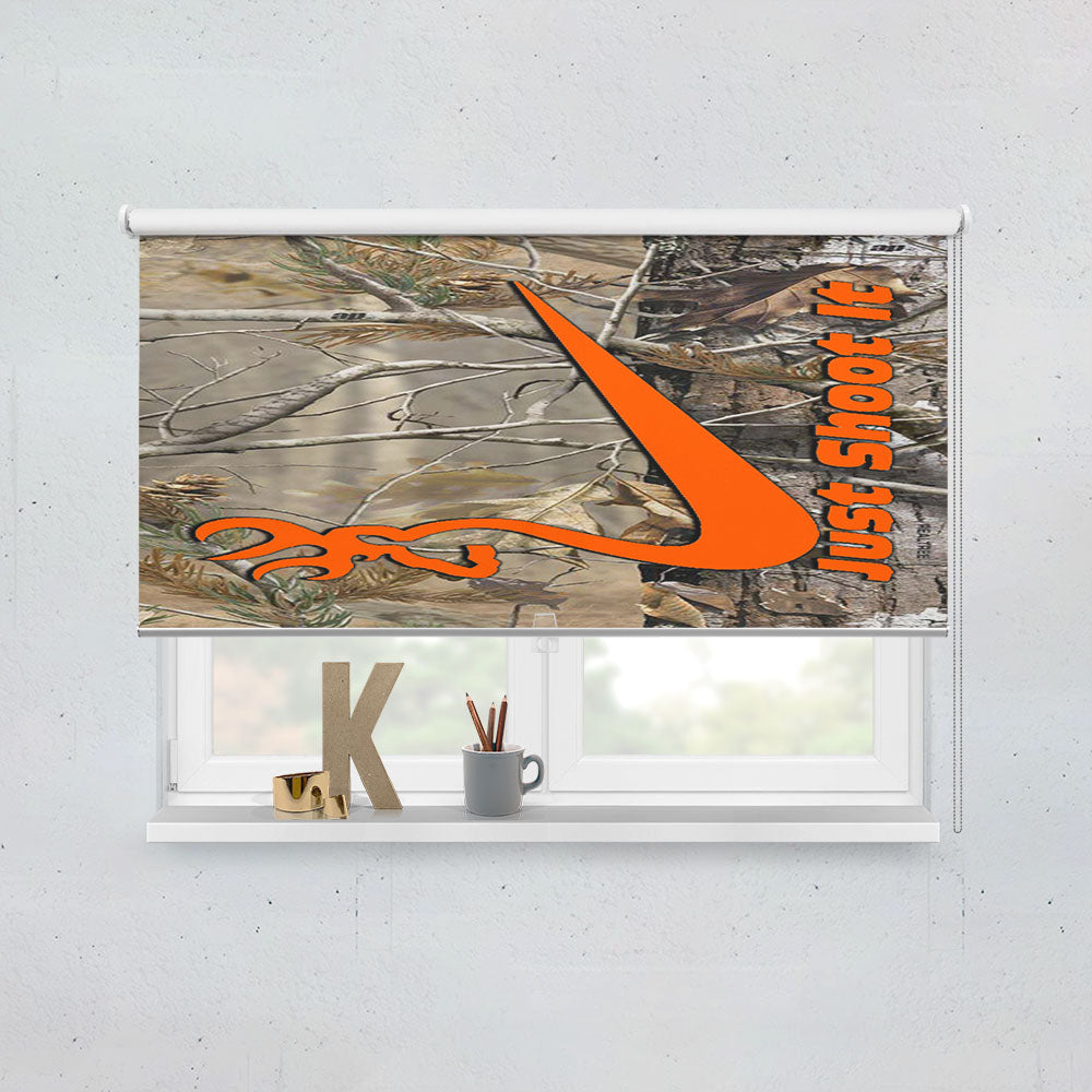 Nike Browning Just Shoot It Window Roller Blinds Shades