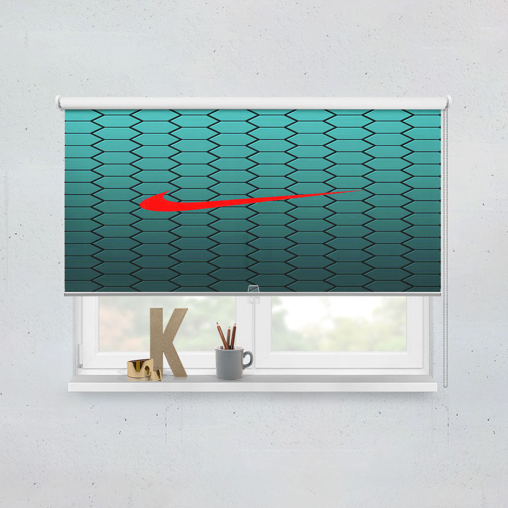 Nike Carbon Blue Window Roller Blinds Shades