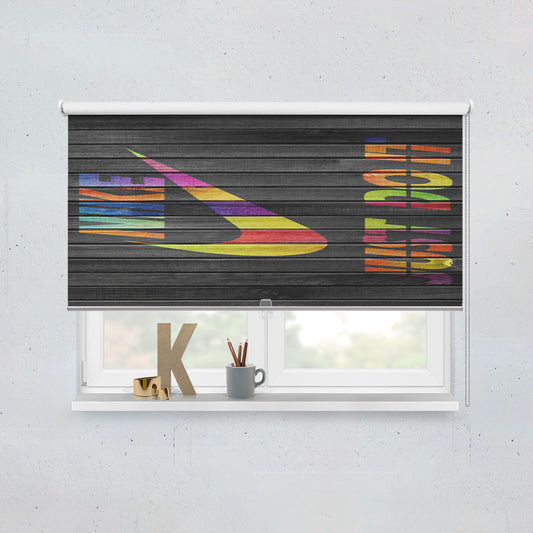 Nike Colorful Embosement Window Roller Blinds Shades