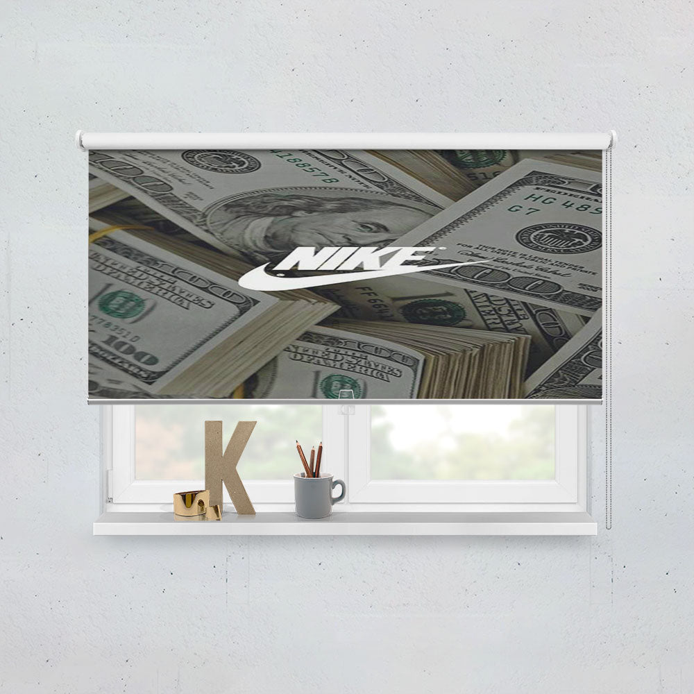 Nike Dollars Background Window Roller Blinds Shades