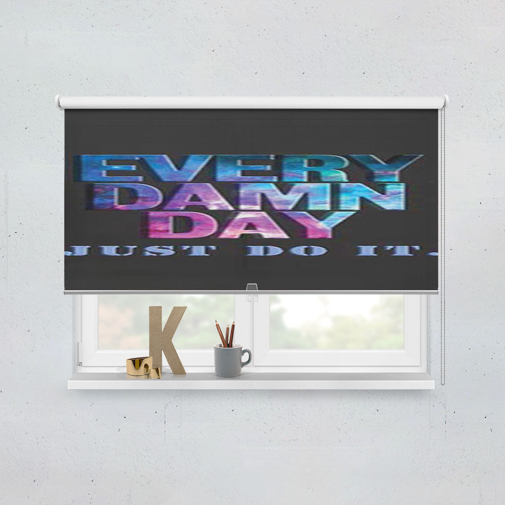 Nike Every Damn Day Rainbow Window Roller Blinds Shades