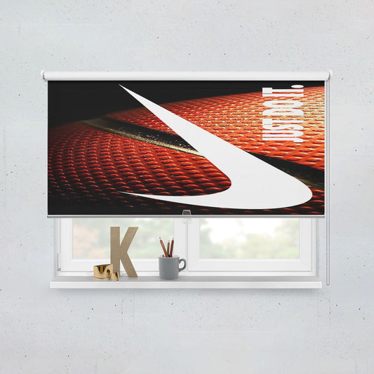 Nike Just Do It Glitter Basket Ball Window Roller Blinds Shades