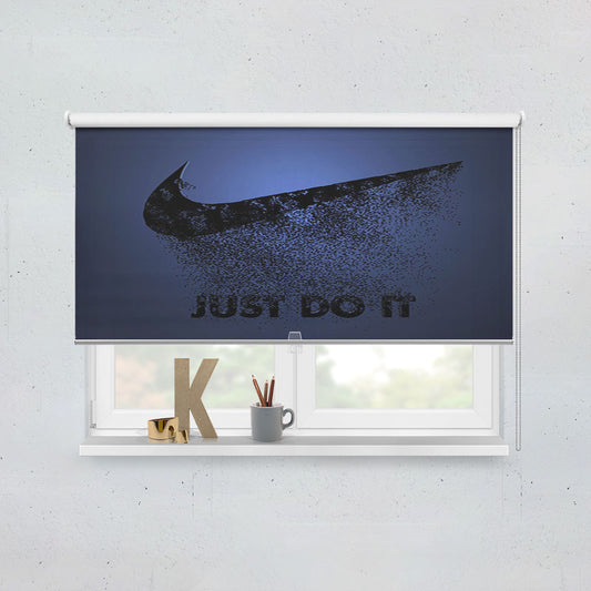 Nike Just Do It Purple Logo Window Roller Blinds Shades