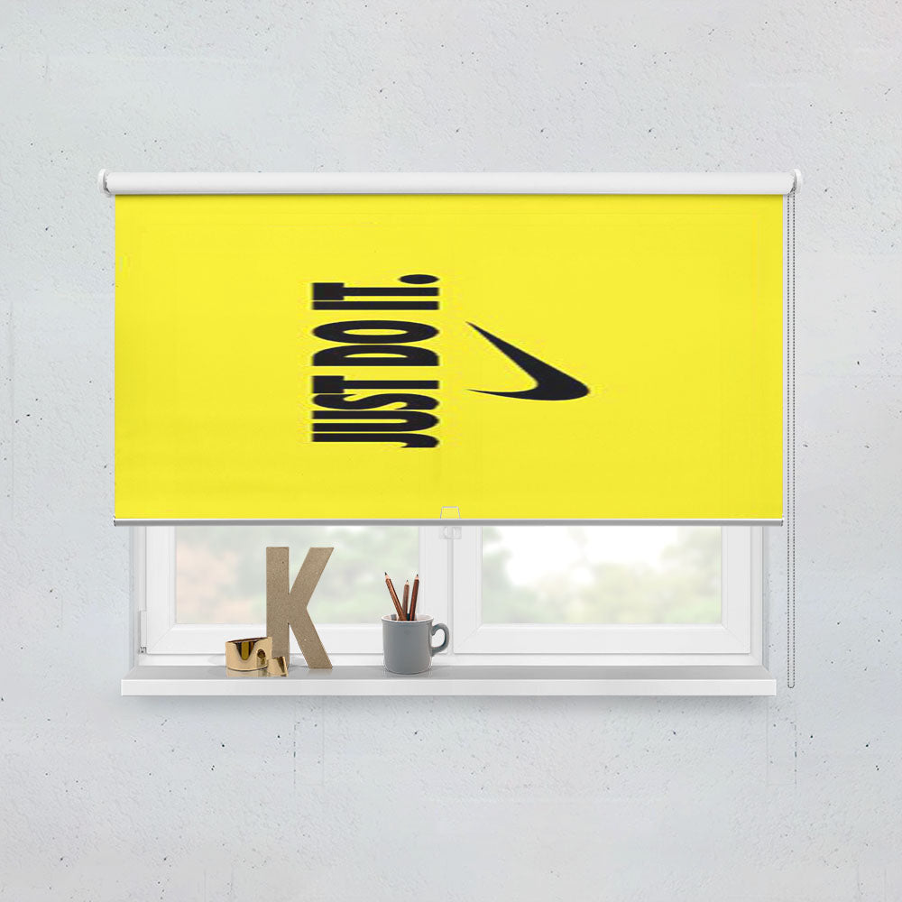 Nike Just Do It Yellow Window Roller Blinds Shades