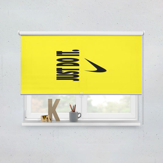 Nike Just Do It Yellow Window Roller Blinds Shades