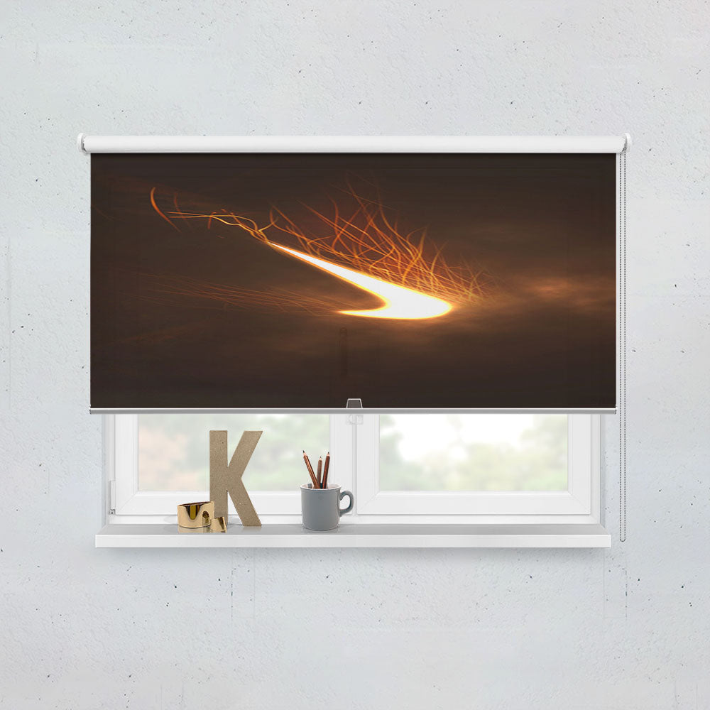 Nike Logo Fire Mode Window Roller Blinds Shades