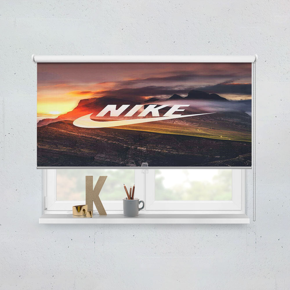 Nike Mural Mountain Window Roller Blinds Shades