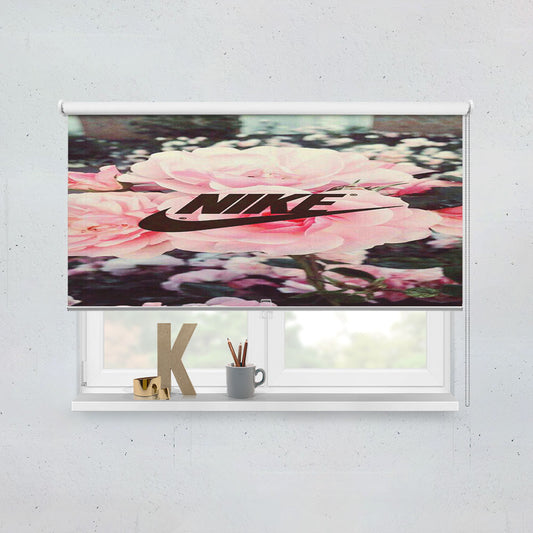 Nike Pink Rose Flower Window Roller Blinds Shades