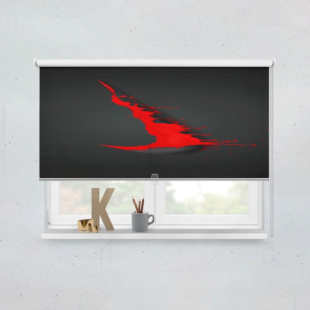 Nike Red Splash Window Roller Blinds Shades