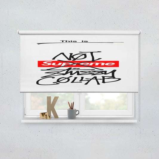 Not Supreme Stussy Collab Window Roller Blinds Shades