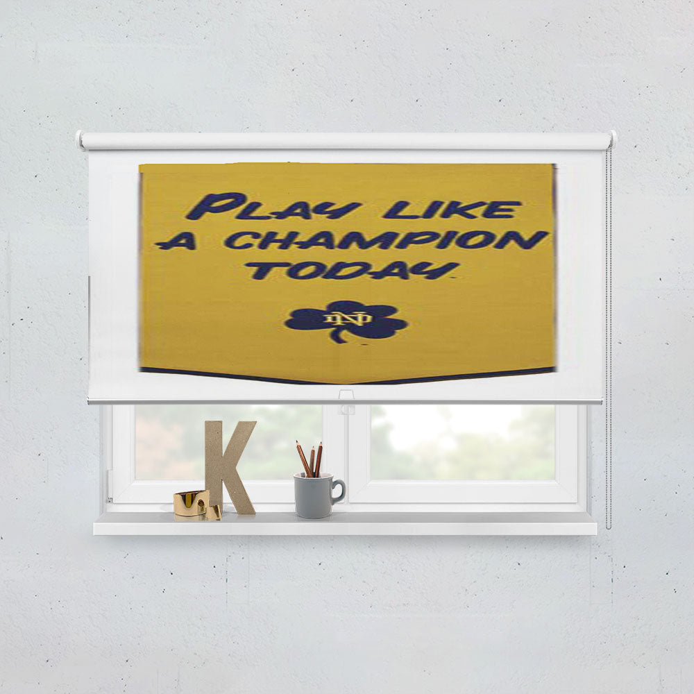 Notre Dame Championship Banner Window Roller Blinds Shades