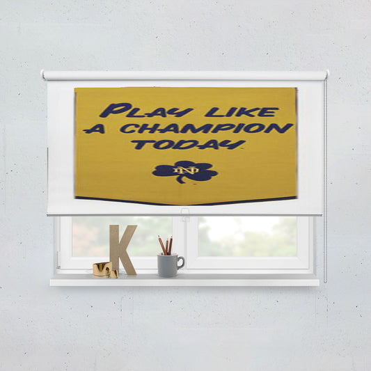 Notre Dame Championship Banner Window Roller Blinds Shades