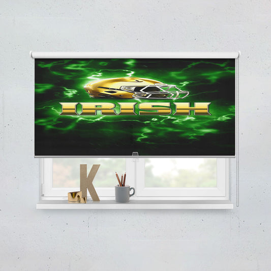 Notre Dame Irish Logo Green Window Roller Blinds Shades