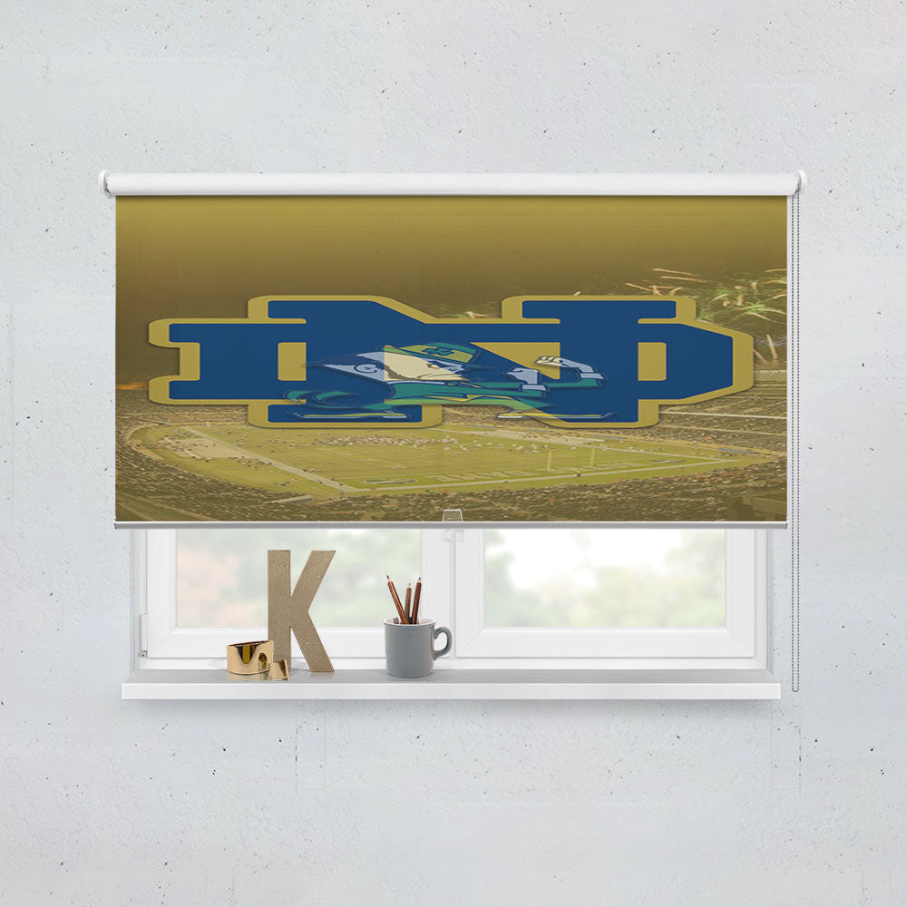 Notre Dame Logo Stadium Window Roller Blinds Shades
