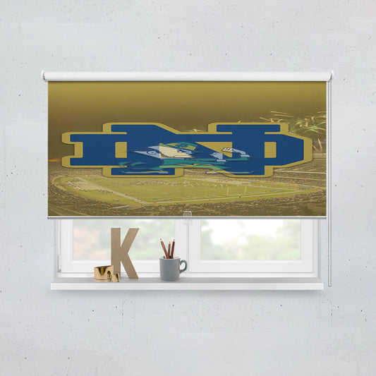 Notre Dame Logo Stadium Window Roller Blinds Shades