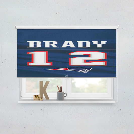 Ny Patriots Tom Brady Jersey Window Roller Blinds Shades