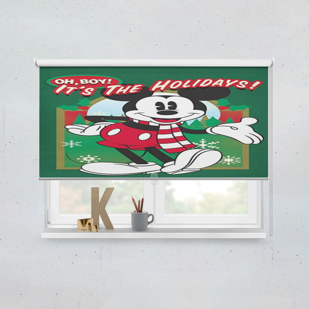 Oh Boy, It’S The Holidays Mickey Window Roller Blinds Shades