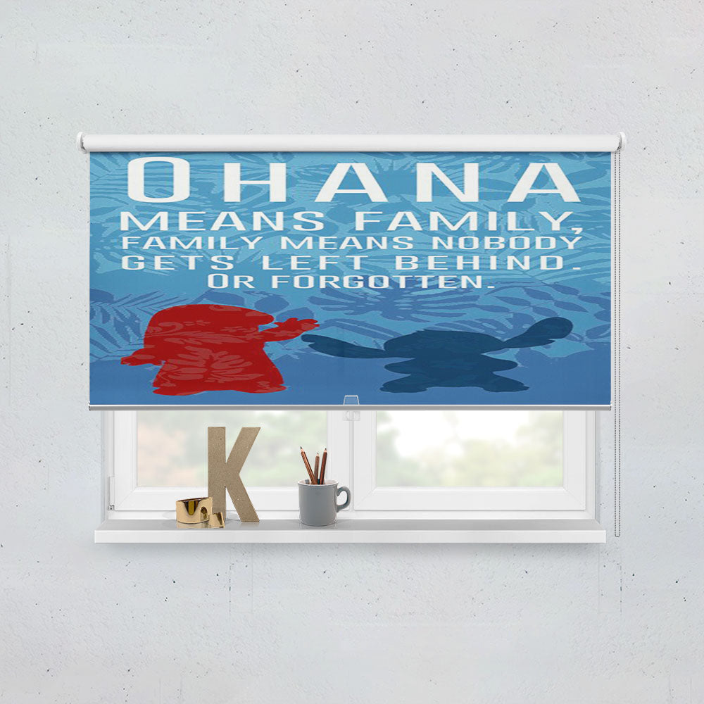 Ohana Stitch Lilo Disney Window Roller Blinds Shades