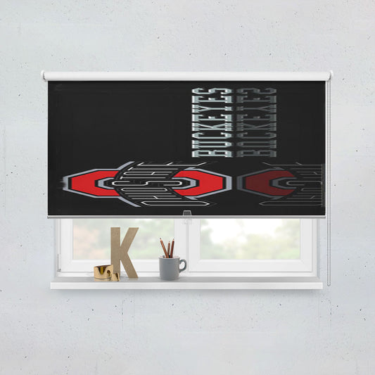 Ohio State Buckeyes Black Window Roller Blinds Shades