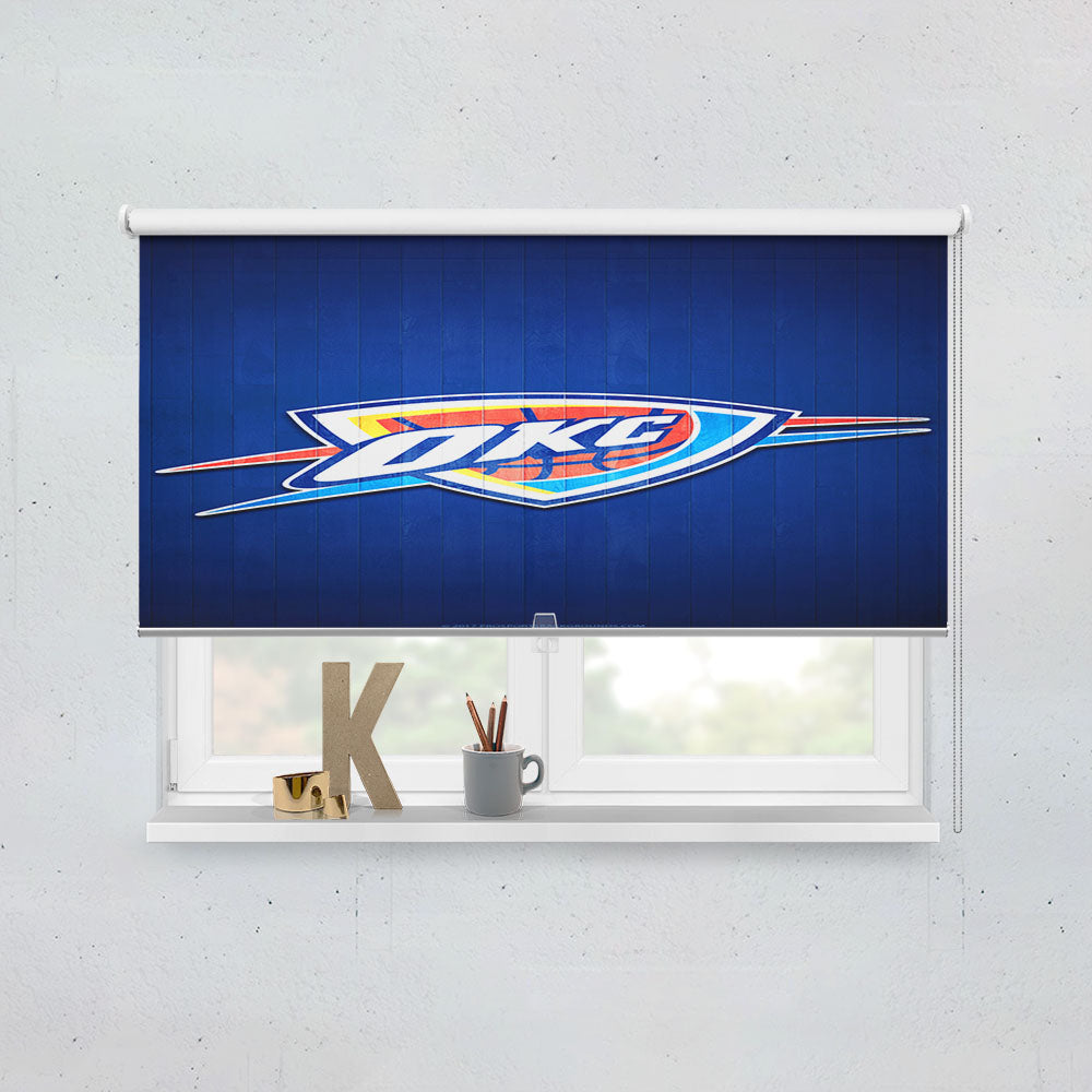 Oklahoma City Thunder Hardwood Window Roller Blinds Shades