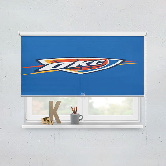 Oklahoma City Thunder Logo Nba Window Roller Blinds Shades