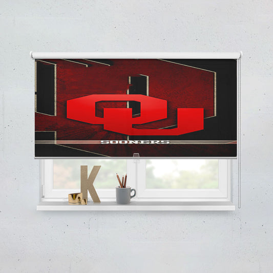 Oklahoma Sooners 4 Window Roller Blinds Shades