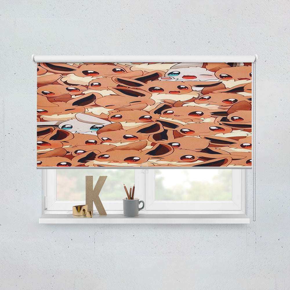 Original First Eevee Pokemon Window Roller Blinds Shades