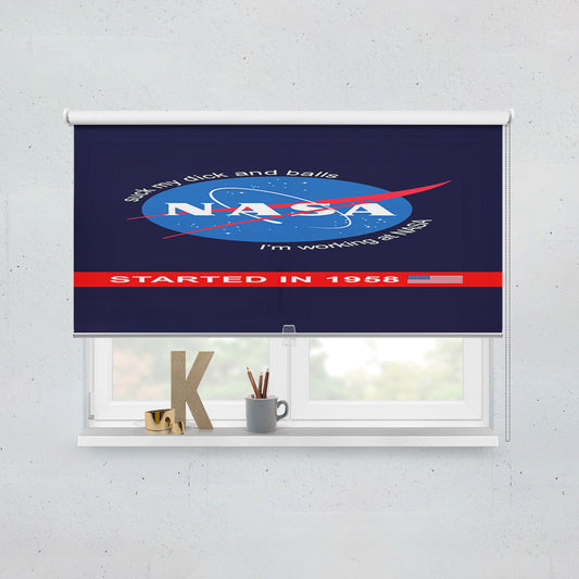Outer Space And Satellite Working At Nasa Window Roller Blinds Shades
