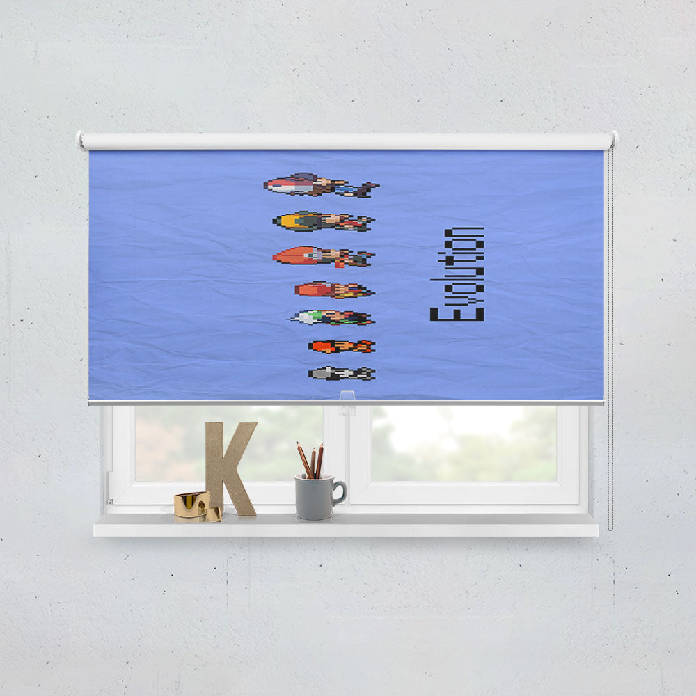 Paper Pokemon Evolution Window Roller Blinds Shades