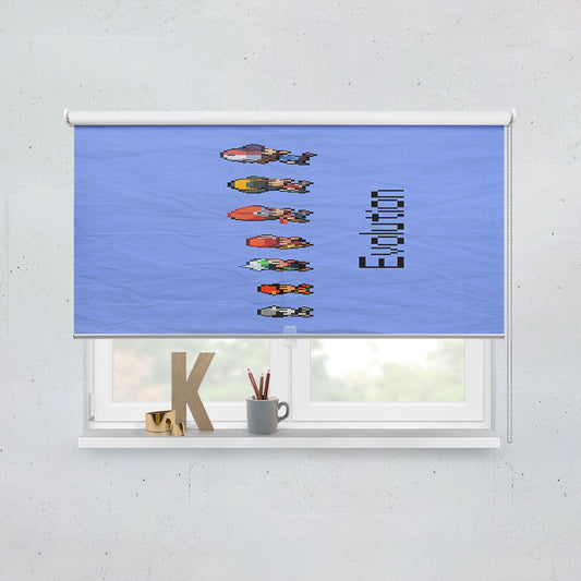 Paper Pokemon Evolution Window Roller Blinds Shades