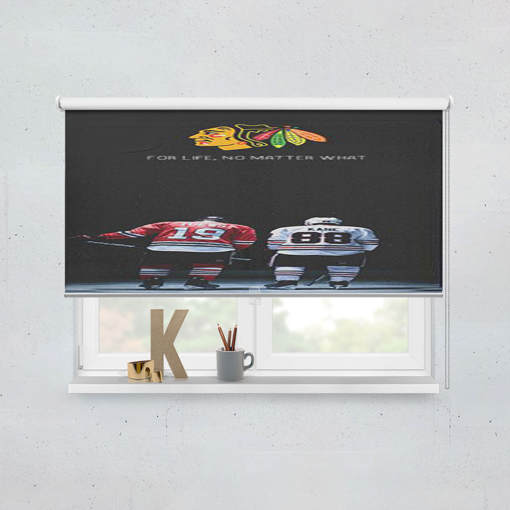Patrick Kane And Jonathan Toews Players Nhl Window Roller Blinds Shades
