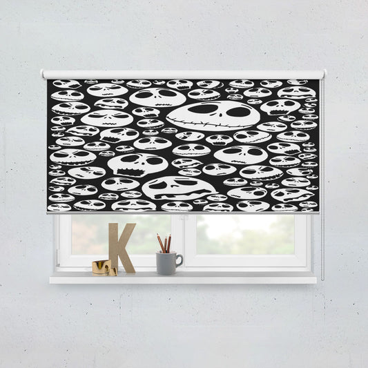 Pattern Halloween Jack Skellington Window Roller Blinds Shades