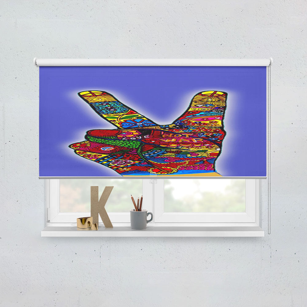 Peace No War Obey Window Roller Blinds Shades
