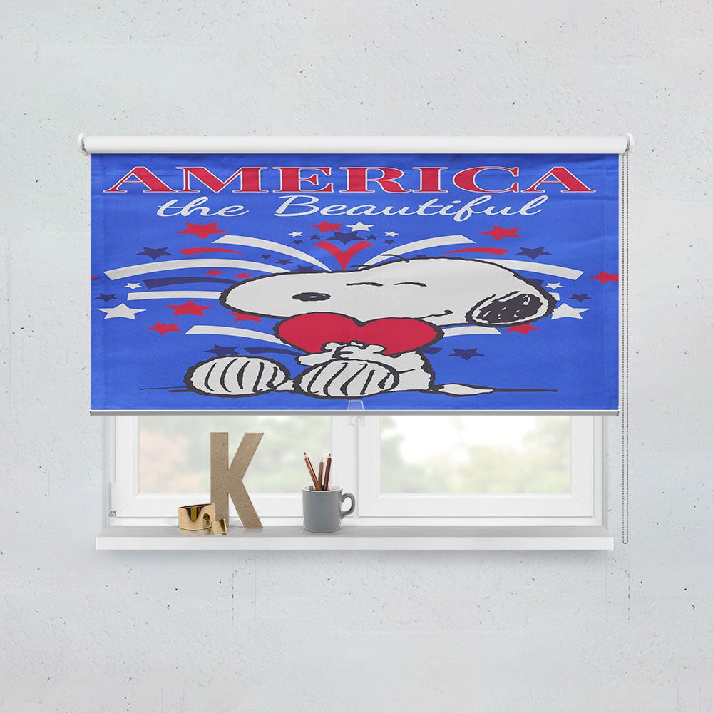 Peanuts America The Beautiful Snoopy Window Roller Blinds Shades