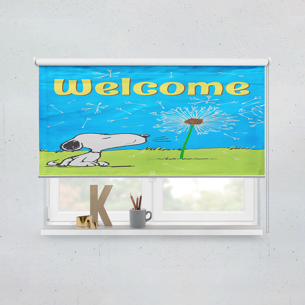 Peanuts Blowing Dandelions Window Roller Blinds Shades