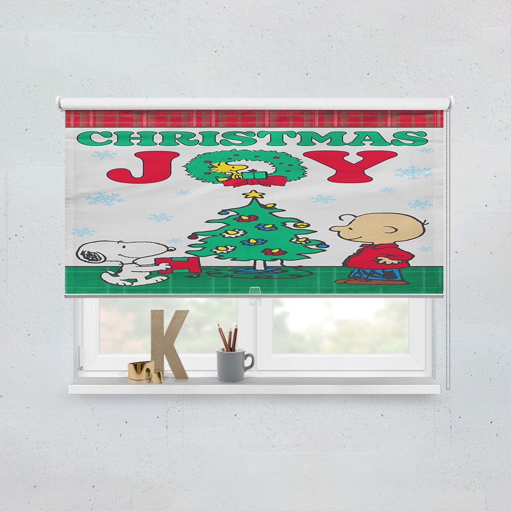 Peanuts Christmas Joy Window Roller Blinds Shades