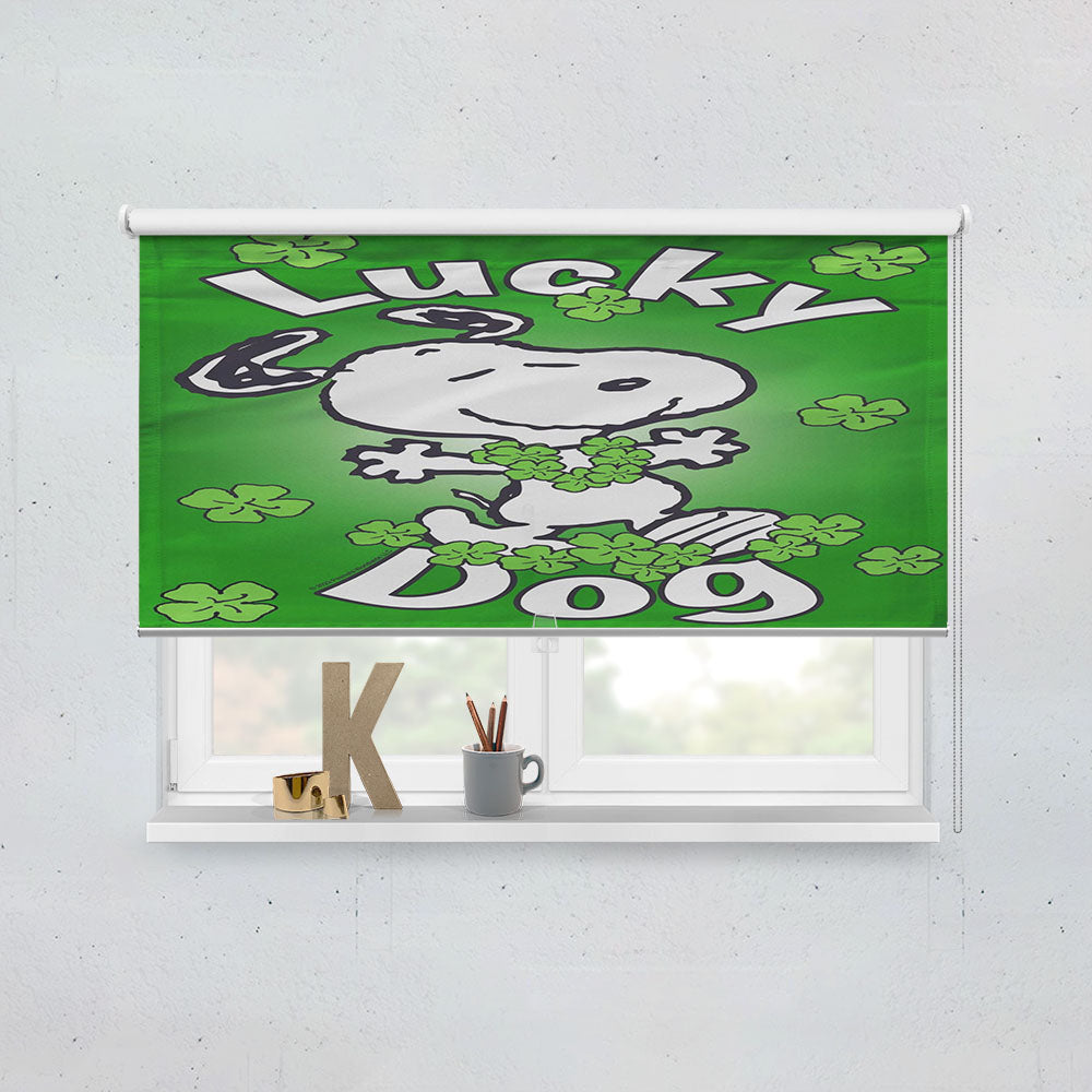 Peanuts Clover Dancing Snoopy Window Roller Blinds Shades
