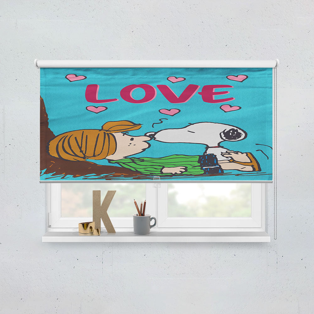 Peanuts Funny Snoopy Valentine'S Day Window Roller Blinds Shades