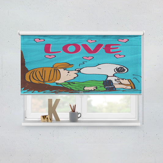Peanuts Funny Snoopy Valentine'S Day Window Roller Blinds Shades