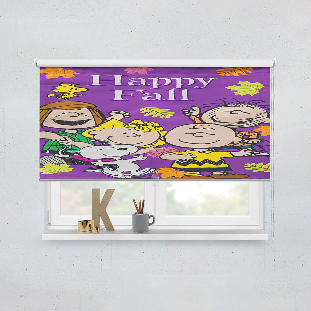 Peanuts Gang Fall Window Roller Blinds Shades