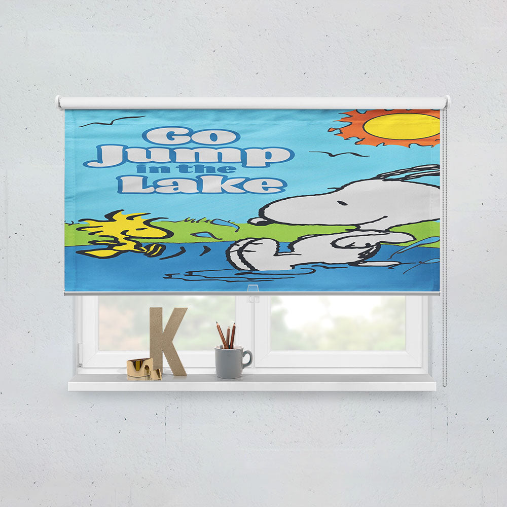 Peanuts Go Jump In The Lake Snoopy Window Roller Blinds Shades