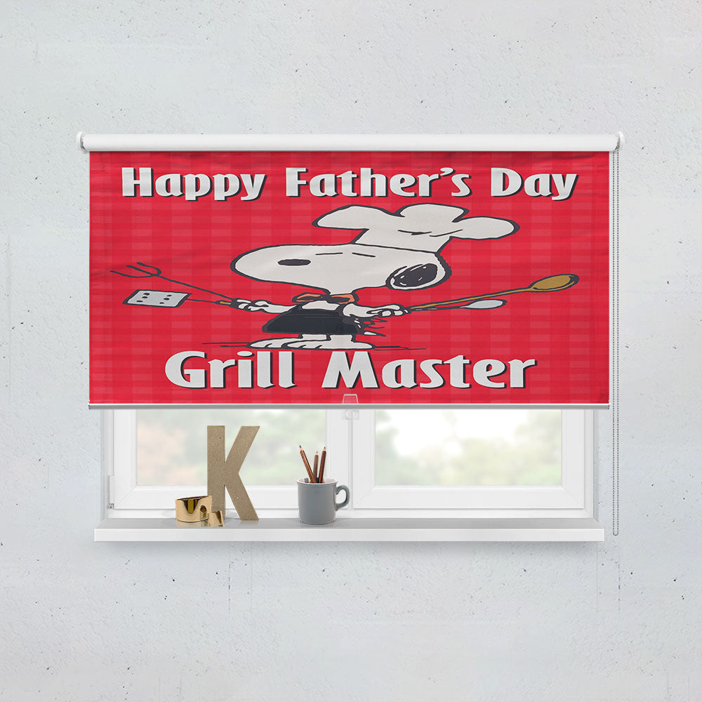 Peanuts Happy Father'S Day Grill Master Window Roller Blinds Shades