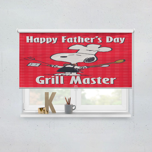 Peanuts Happy Father'S Day Grill Master Window Roller Blinds Shades
