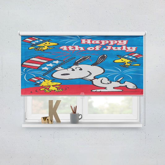 Peanuts Happy Fourth Top Hat Snoopy Window Roller Blinds Shades