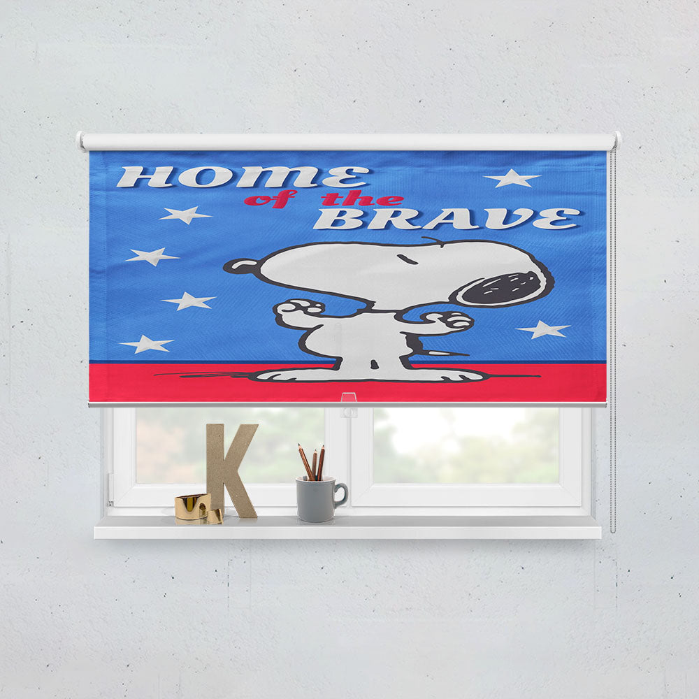 Peanuts Home Of The Brave Snoopy Window Roller Blinds Shades