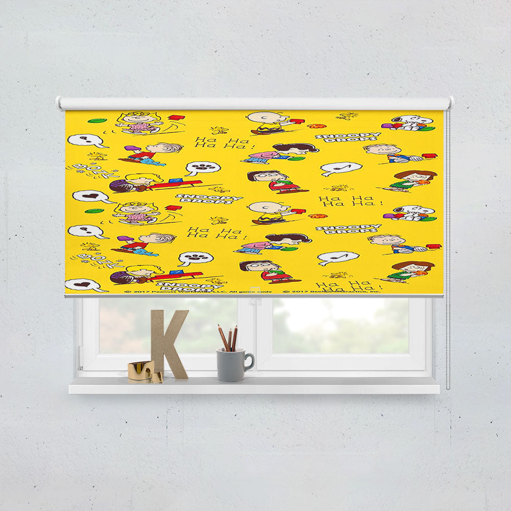 Peanuts Movie Worldwide Doodle Character Window Roller Blinds Shades