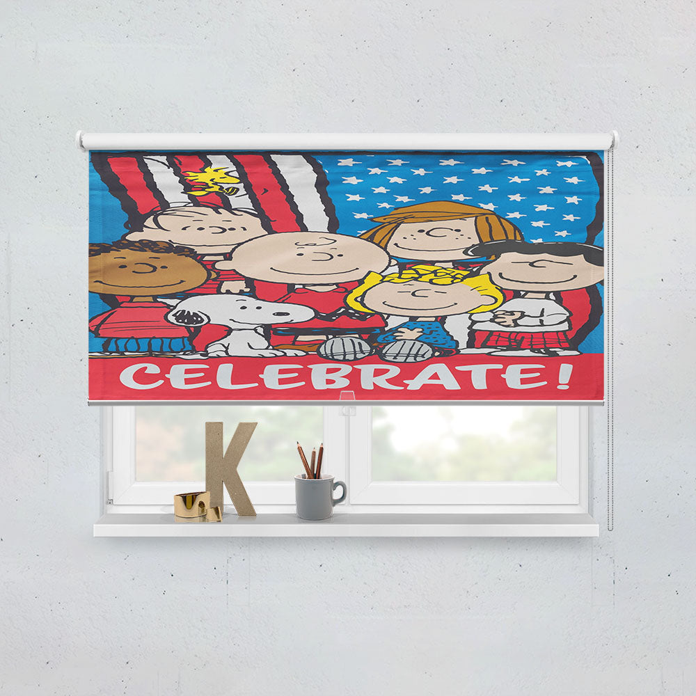 Peanuts Patriotic Celebrate Window Roller Blinds Shades